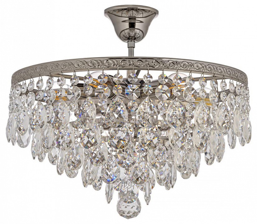 Люстра на штанге arti lampadari castellana nickel castellana e 1.3.30.608 n