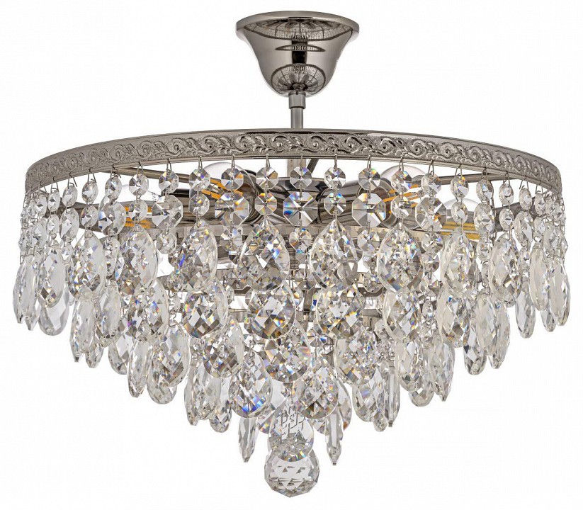 Люстра на штанге arti lampadari castellana nickel castellana e 1.3.38.608 n