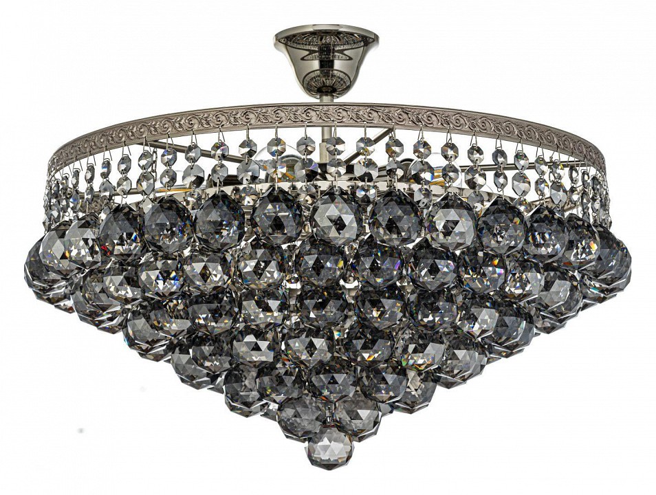 Люстра на штанге arti lampadari castellana nickel castellana e 1.3.46.607 n