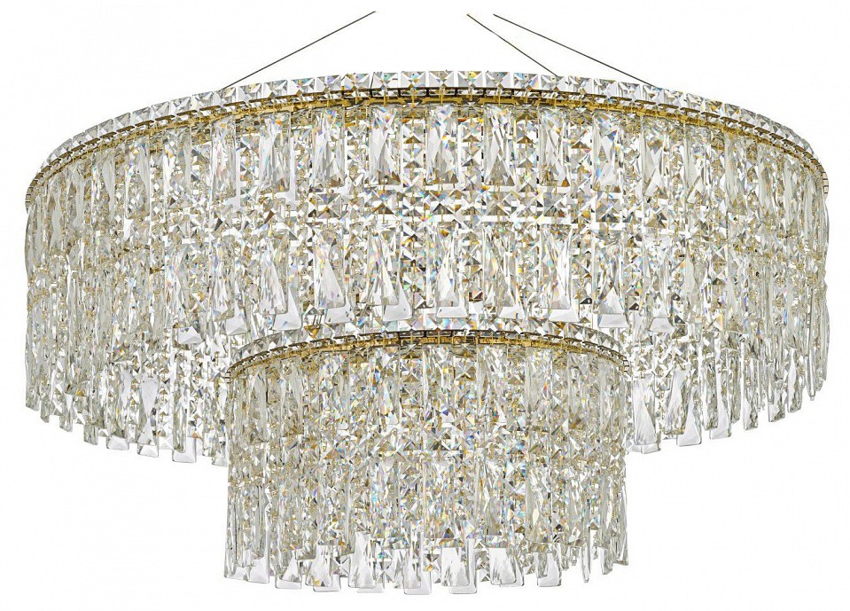 Подвесная люстра arti lampadari ovindoli gold ovindoli l 1.5.80+40.100 g