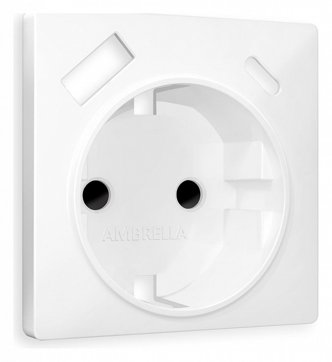 Накладка для розетки с заземлением и со шторками и 2хusb type a и c ambrella volt alfa ap1300