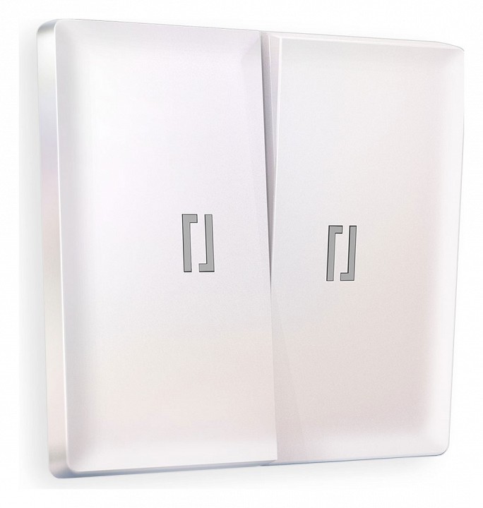 Клавиши для выключателя двухклавишного c подсветкой ambrella volt alfa ap2040