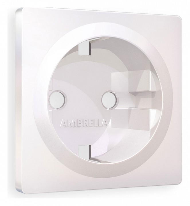 Накладка для розетки с заземлением ambrella volt alfa ap2060
