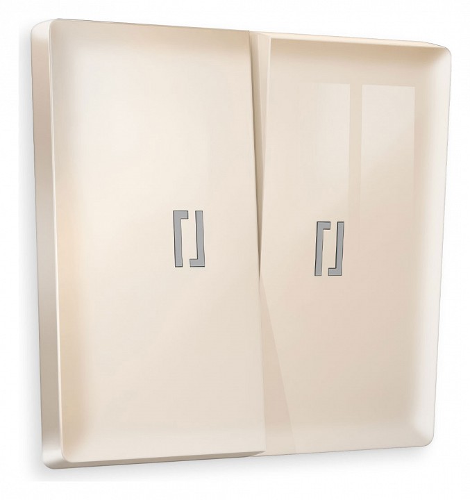 Клавиши для выключателя двухклавишного c подсветкой ambrella volt alfa ap3040