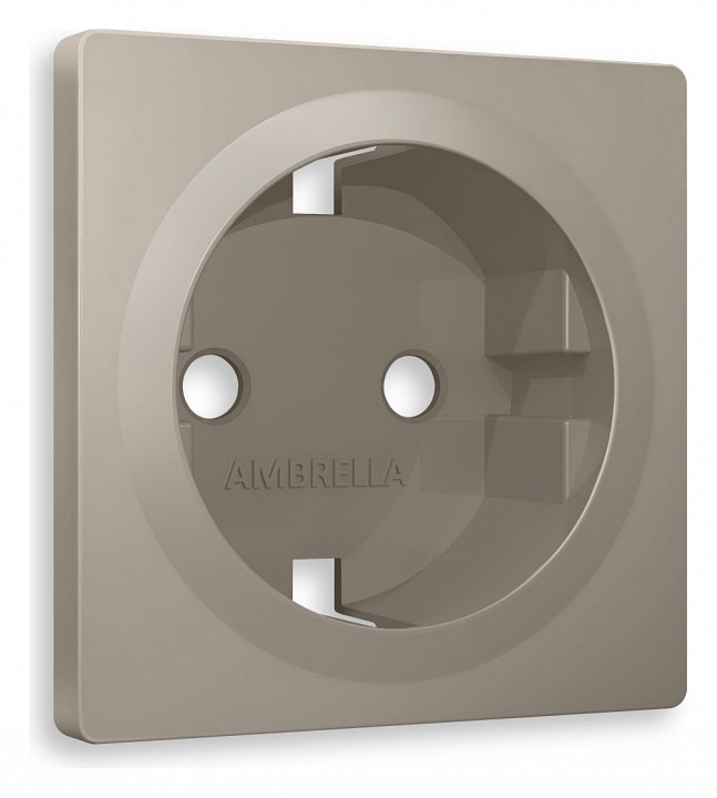Накладка для розетки с заземлением ambrella volt alfa ap3660