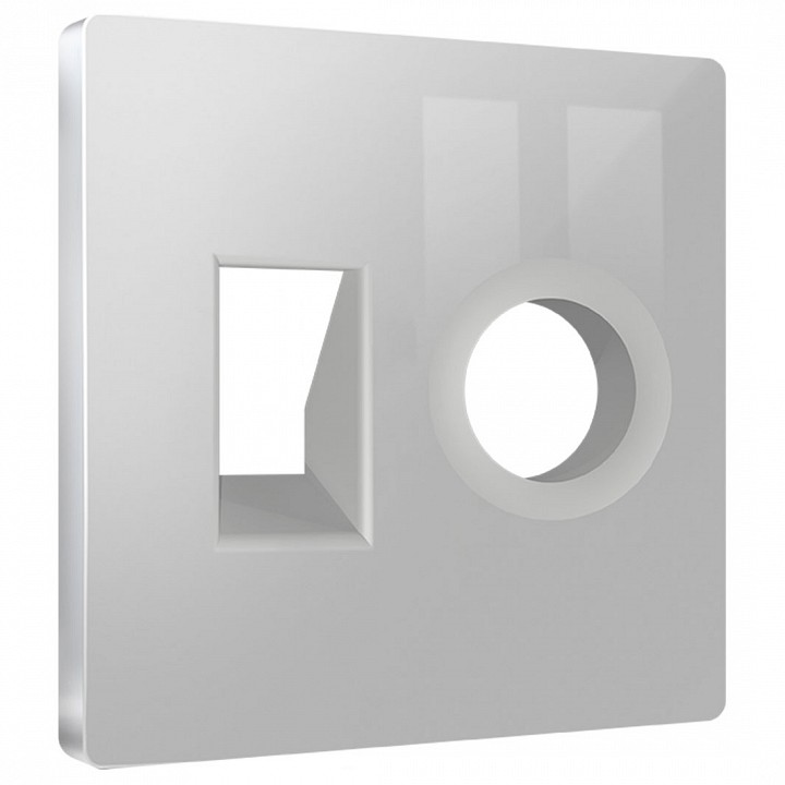 Накладка для тв-розетки и rj-11 или rj-45 ambrella volt alfa ap4125