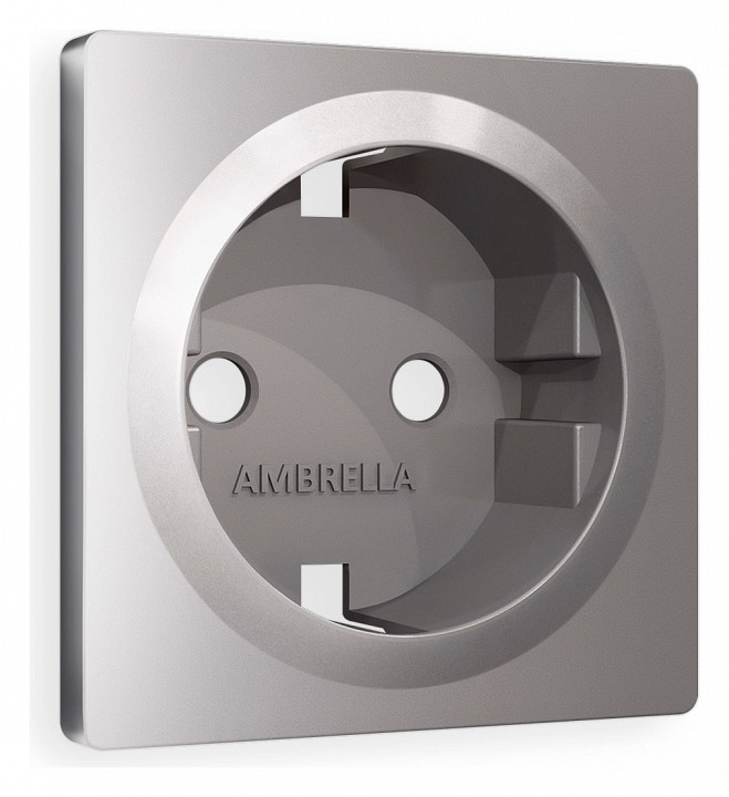 Накладка для розетки с заземлением ambrella volt alfa ap5060