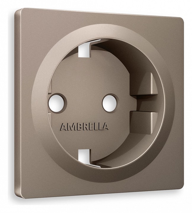 Накладка для розетки с заземлением ambrella volt alfa ap6360