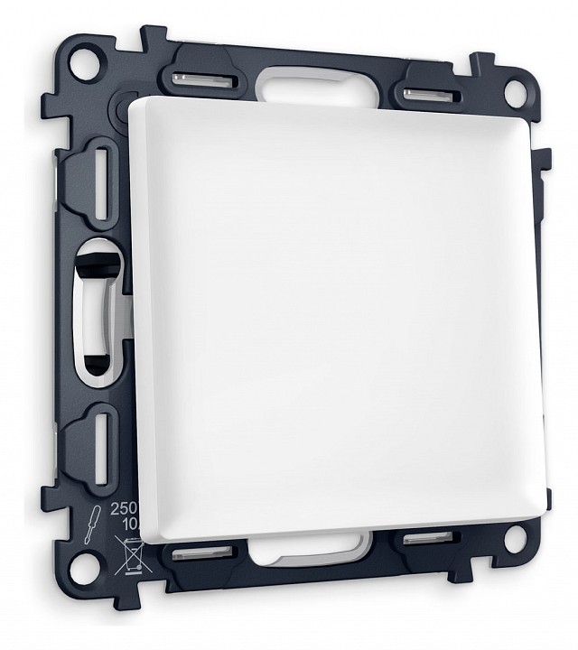 Выключатель проходной одноклавишный ambrella volt alfa ma121020