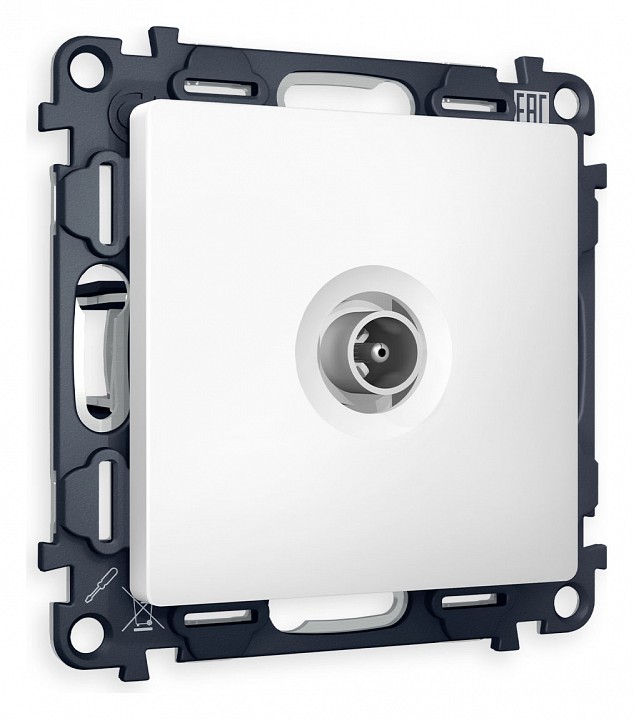 Тв-розетка проходная без рамки ambrella volt alfa ma133030