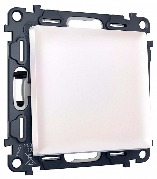 Выключатель двухполюсной самовозвратный без рамки ambrella volt ma ma201050