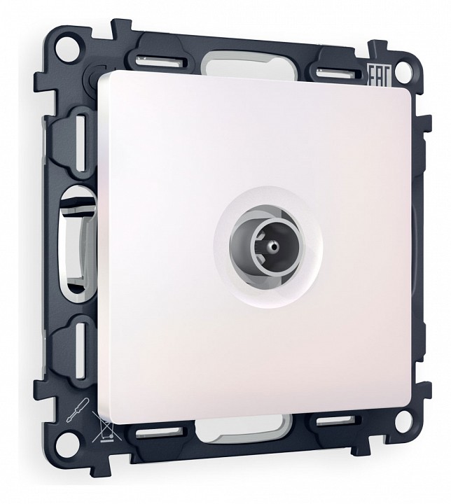 Тв-розетка проходная без рамки ambrella volt alfa ma213030