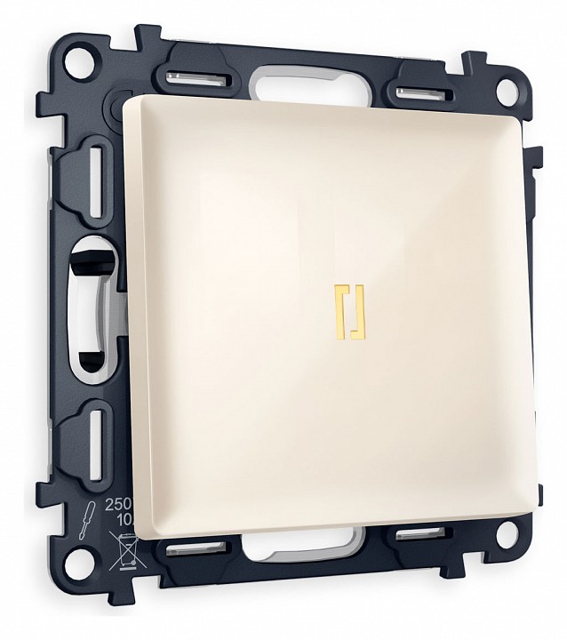 Выключатель проходной одноклавишный с подсветкой ambrella volt alfa ma302030