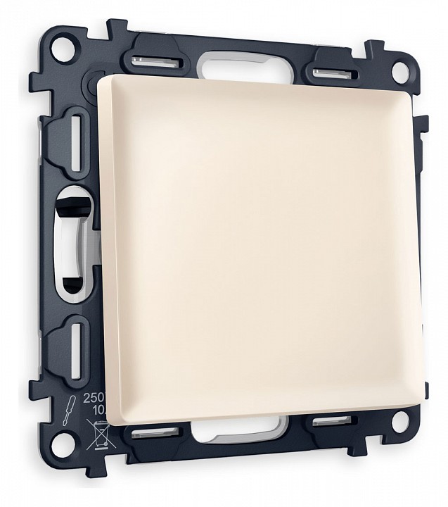 Выключатель одноклавишный без рамки ambrella volt alfa ma321010