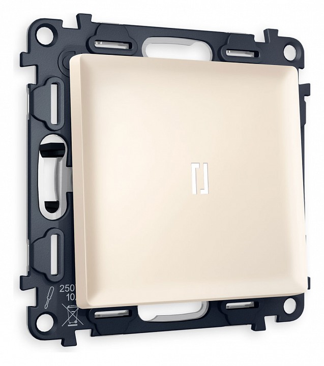 Выключатель одноклавишный с подсветкой без рамки ambrella volt alfa ma322015