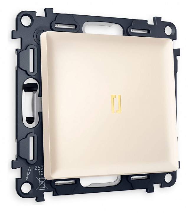 Выключатель проходной одноклавишный с подсветкой ambrella volt alfa ma322030