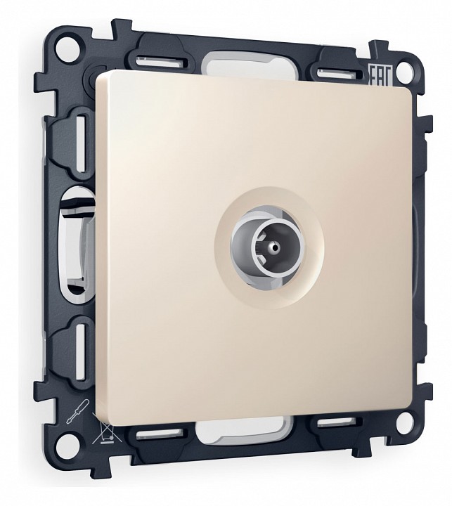 Тв-розетка оконечная без рамки ambrella volt alfa ma333010