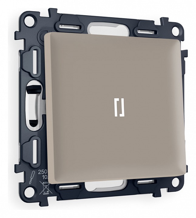 Выключатель проходной одноклавишный с подсветкой ambrella volt alfa ma362035