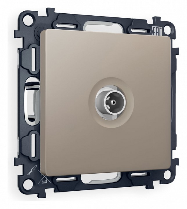 Тв-розетка оконечная без рамки ambrella volt alfa ma373010