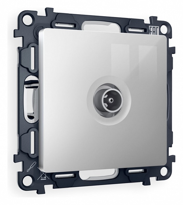 Тв-розетка проходная без рамки ambrella volt alfa ma413030