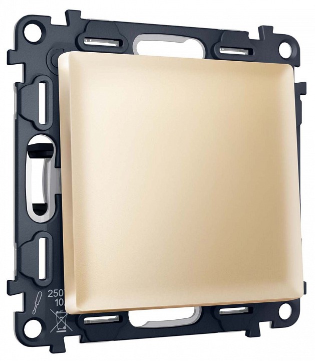 Выключатель двухполюсной самовозвратный без рамки ambrella volt ma ma601050