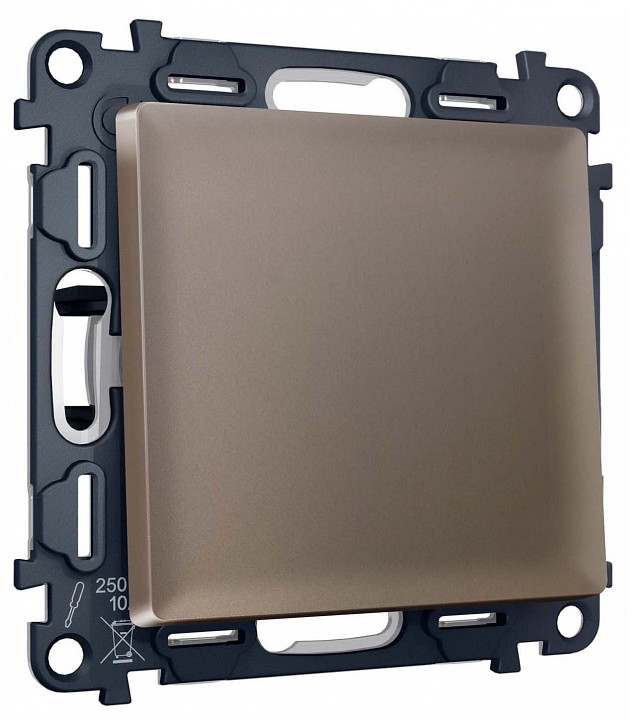 Выключатель двухполюсной самовозвратный без рамки ambrella volt ma ma631050