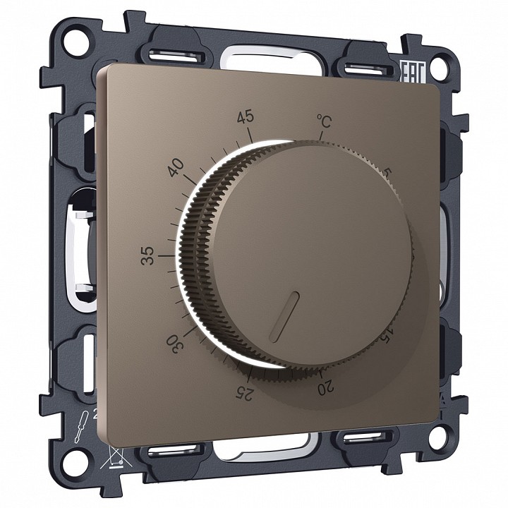 Терморегулятор электромеханический для теплого пола без рамки ambrella volt alfa ma635710