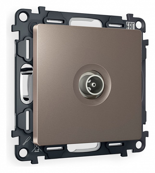 Тв-розетка оконечная без рамки ambrella volt alfa ma643010