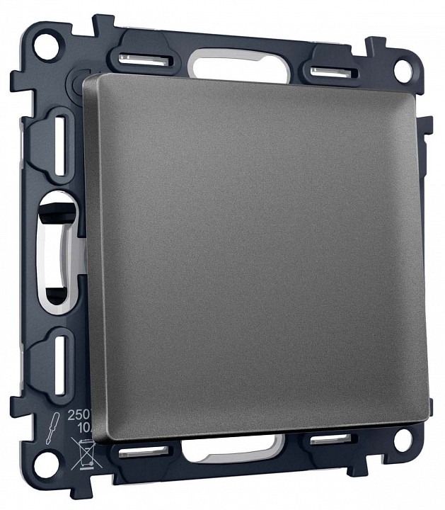 Выключатель двухполюсной самовозвратный без рамки ambrella volt ma ma651050