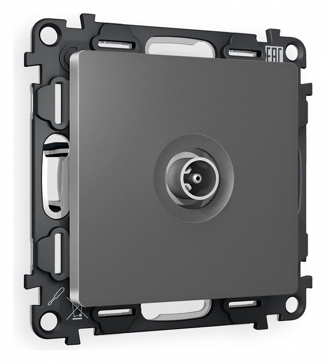 Тв-розетка оконечная без рамки ambrella volt alfa ma663010