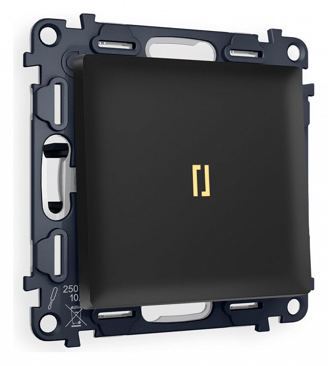 Выключатель одноклавишный с подсветкой без рамки ambrella volt alfa ma802010