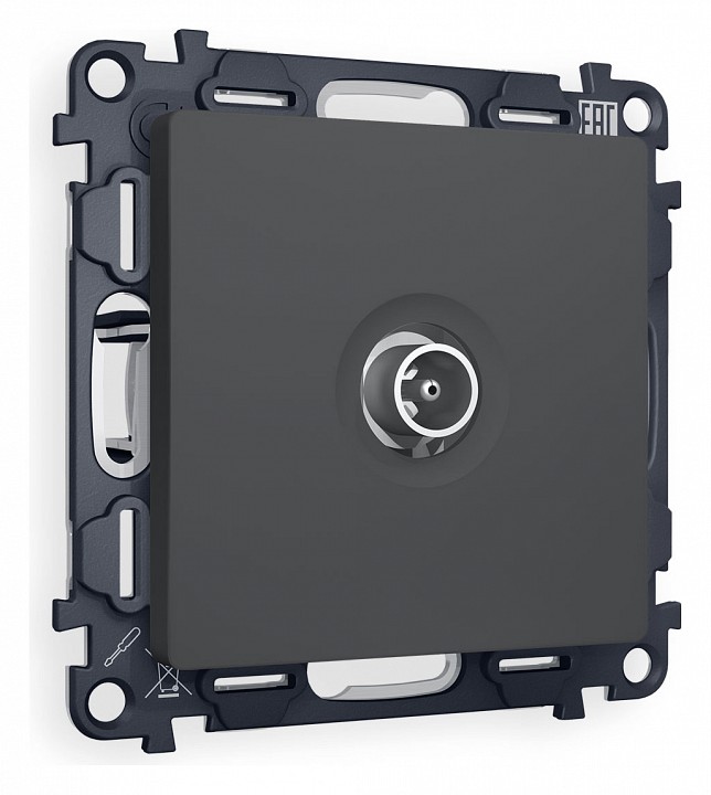 Тв-розетка проходная без рамки ambrella volt alfa ma913030