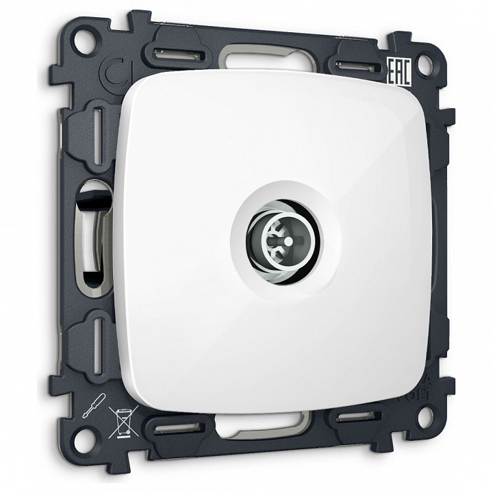 Тв-розетка оконечная без рамки ambrella volt omega mo113005