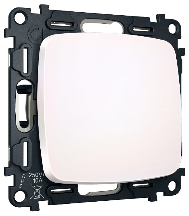 Выключатель самовозвратный одноклавишный без рамки ambrella volt mo mo201050