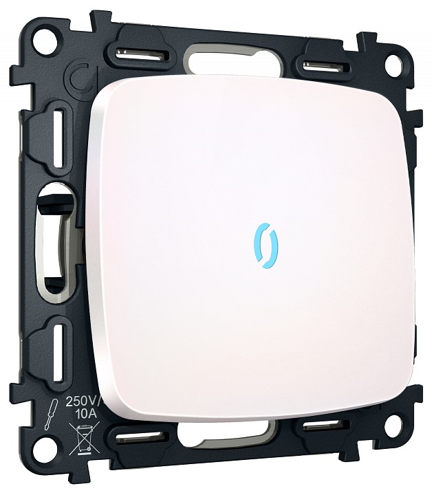 Выключатель самовозвратный одноклавишный с подсветкой, Без рамки ambrella volt mo mo202060