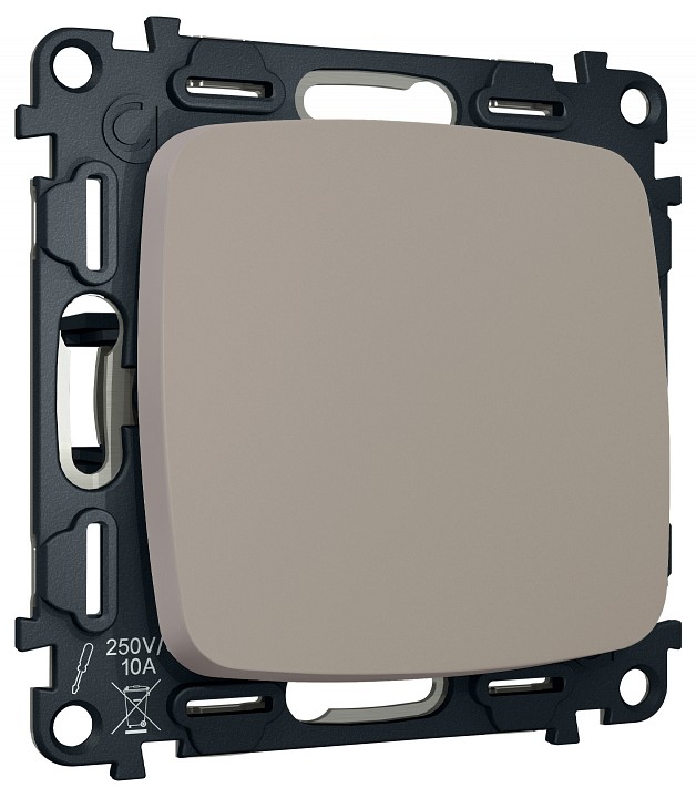 Выключатель самовозвратный одноклавишный без рамки ambrella volt mo mo361050