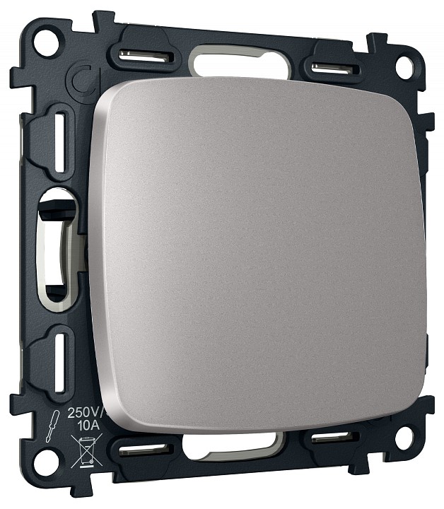 Выключатель самовозвратный одноклавишный без рамки ambrella volt mo mo501050