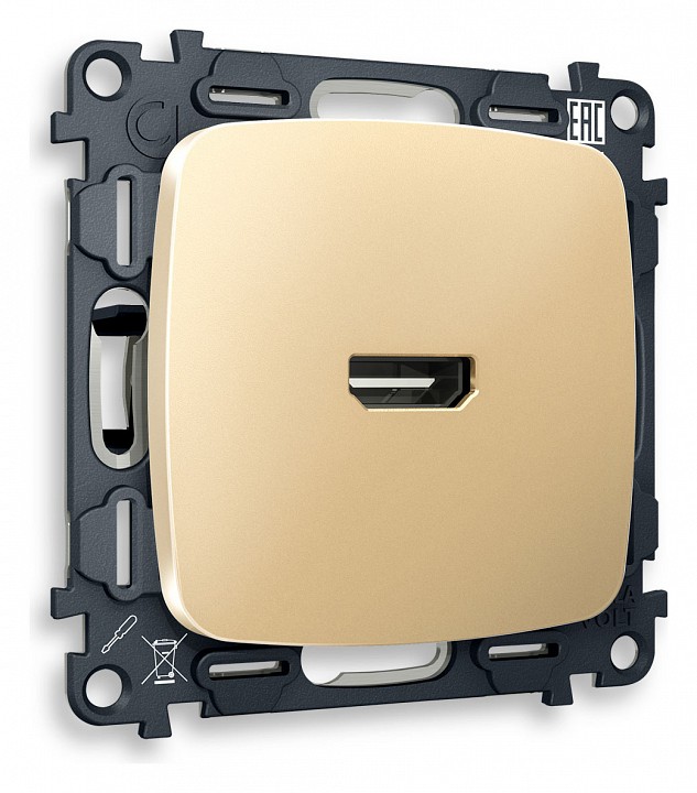 Розетка hdmi без рамки ambrella volt omega mo614010