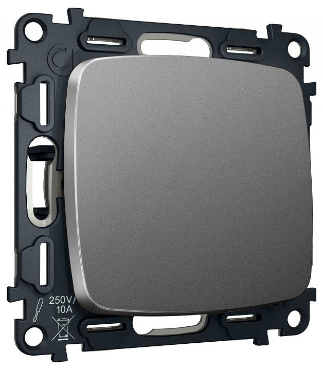 Выключатель самовозвратный одноклавишный без рамки ambrella volt mo mo651050