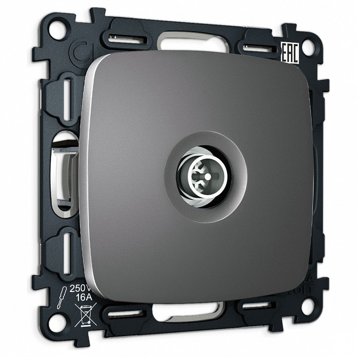 Тв-розетка оконечная без рамки ambrella volt omega mo663005