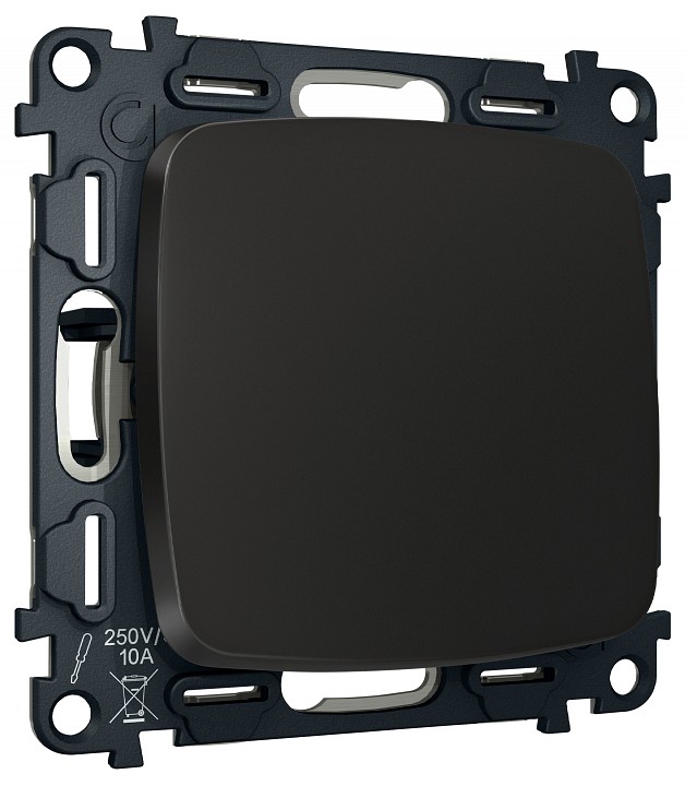 Выключатель самовозвратный одноклавишный без рамки ambrella volt mo mo801050