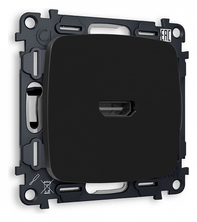 Розетка hdmi без рамки ambrella volt omega mo814010