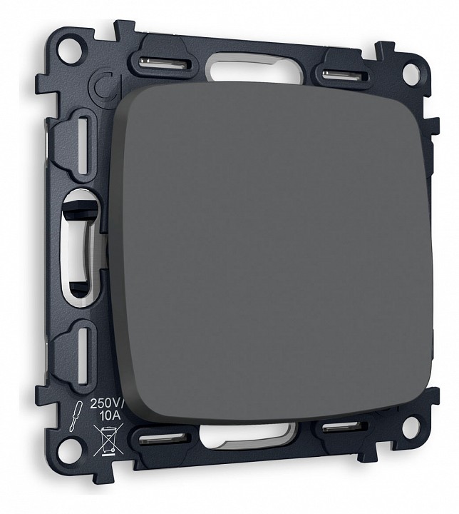 Выключатель перекрестный одноклавишный без рамки ambrella volt omega mo901030