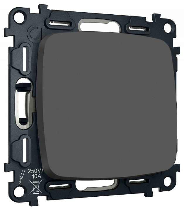 Выключатель самовозвратный одноклавишный без рамки ambrella volt mo mo901050