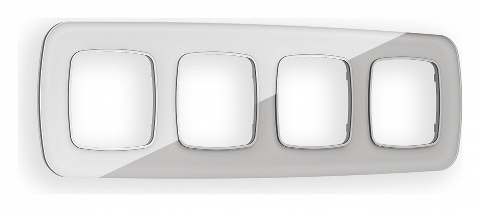 Рамка на 4 поста ambrella volt omega of320404