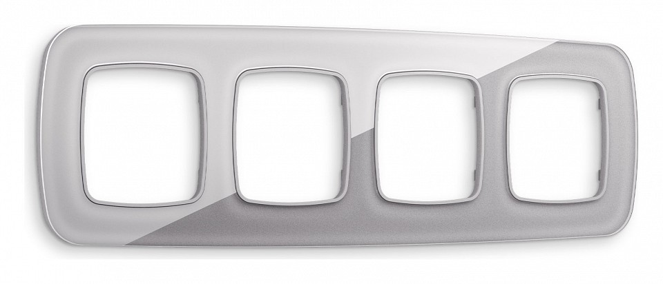 Рамка на 4 поста ambrella volt omega of320504