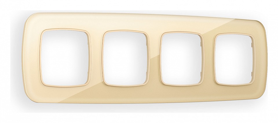 Рамка на 4 поста ambrella volt omega of320604