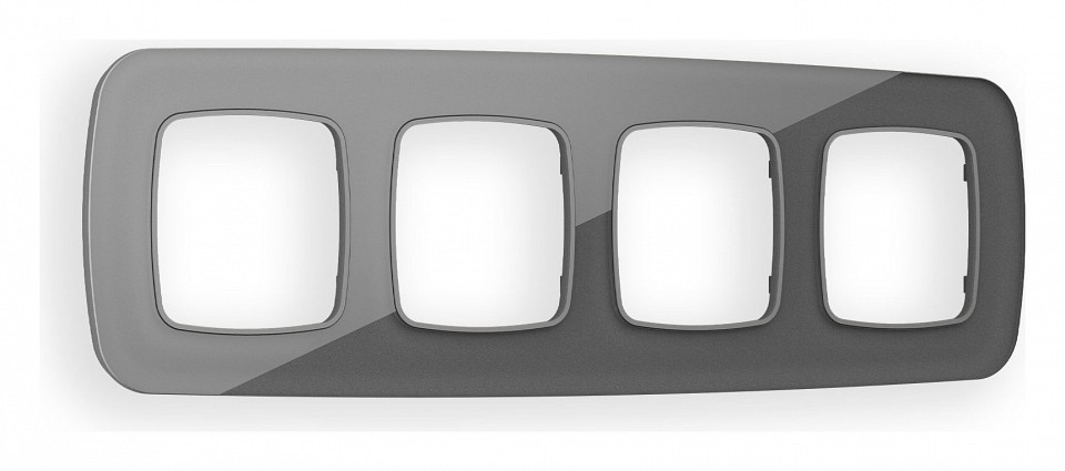 Рамка на 4 поста ambrella volt omega of320654