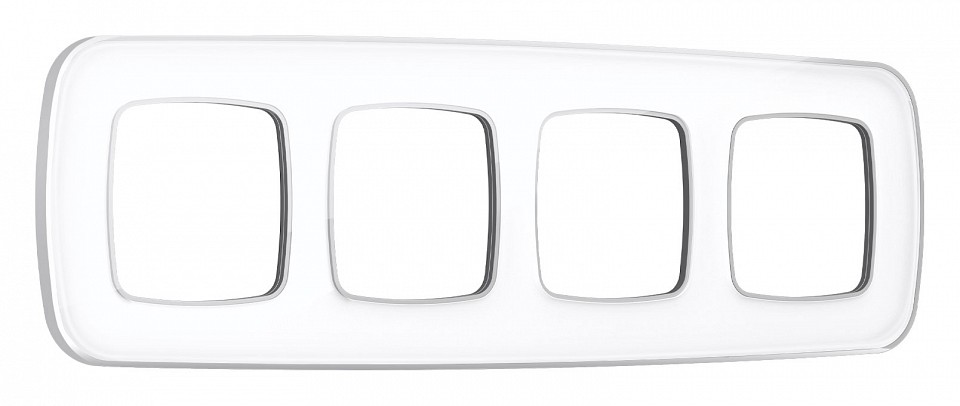 Рамка на 4 поста ambrella volt omega of640134