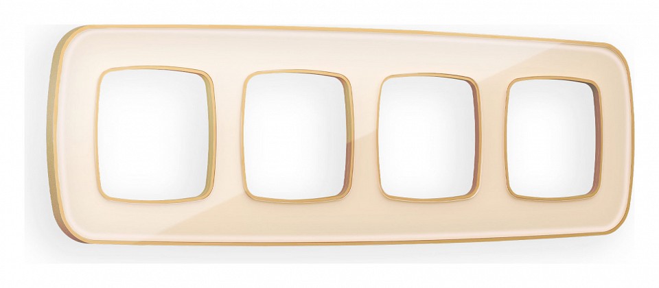 Рамка на 4 поста ambrella volt omega of640344